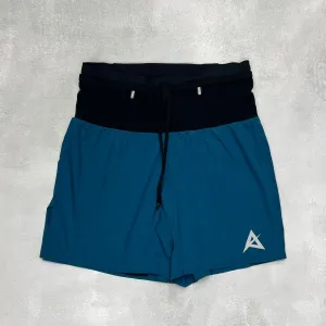 AKIV Multi-Pocket Running Shorts Women | Triangular inner | Blue