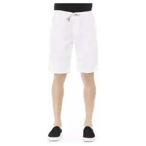 Baldinini Trend White Cotton Men's Bermuda Shorts