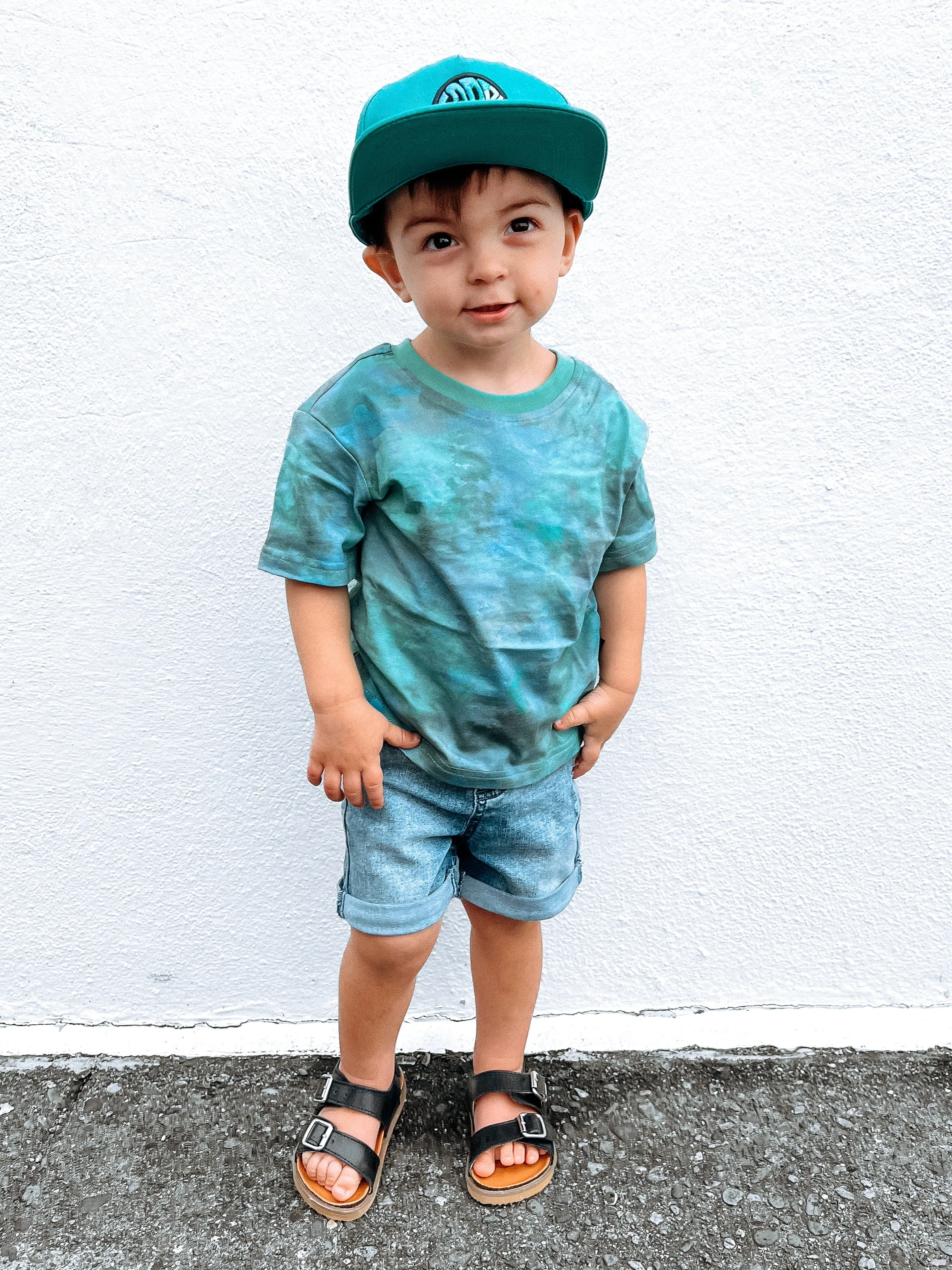 Boy's Rolled Denim Short - Blue Wash