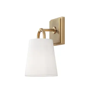 BRODY 1-LIGHT SCONCE, AGED BRASS