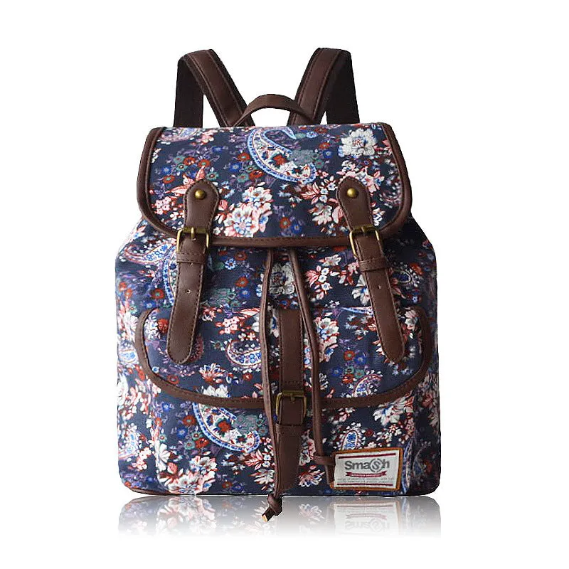 Canvas Cool: Trendy Student Backpack