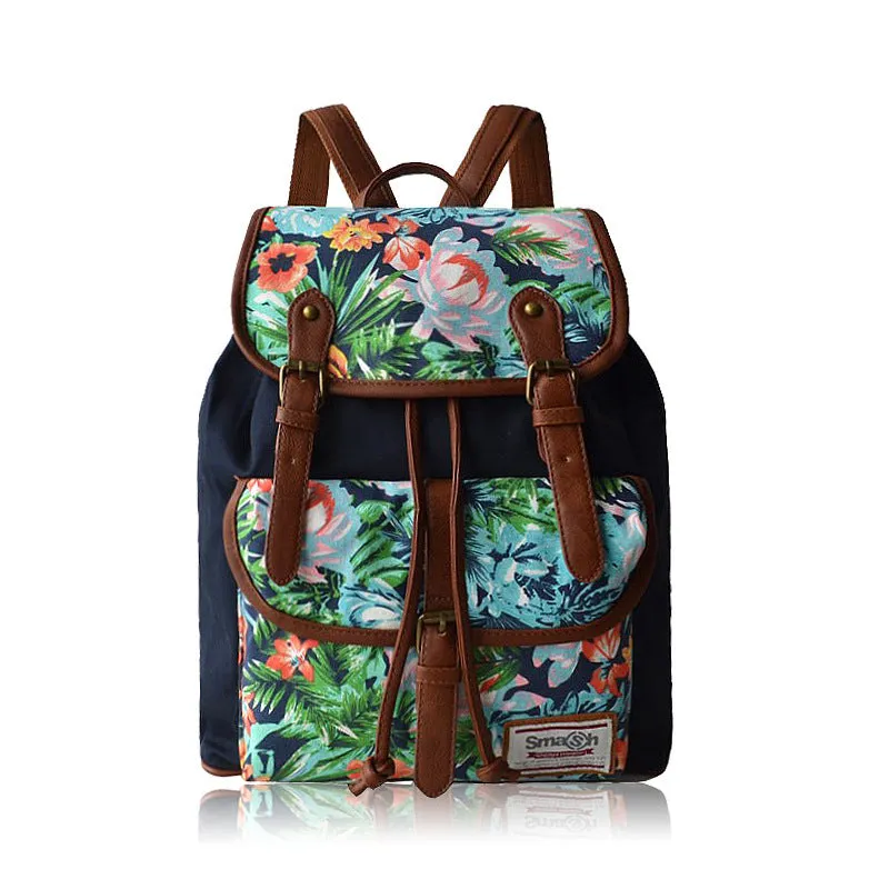 Canvas Cool: Trendy Student Backpack