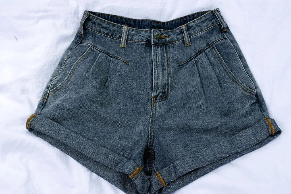 Coaster Shorts - Washed Denim