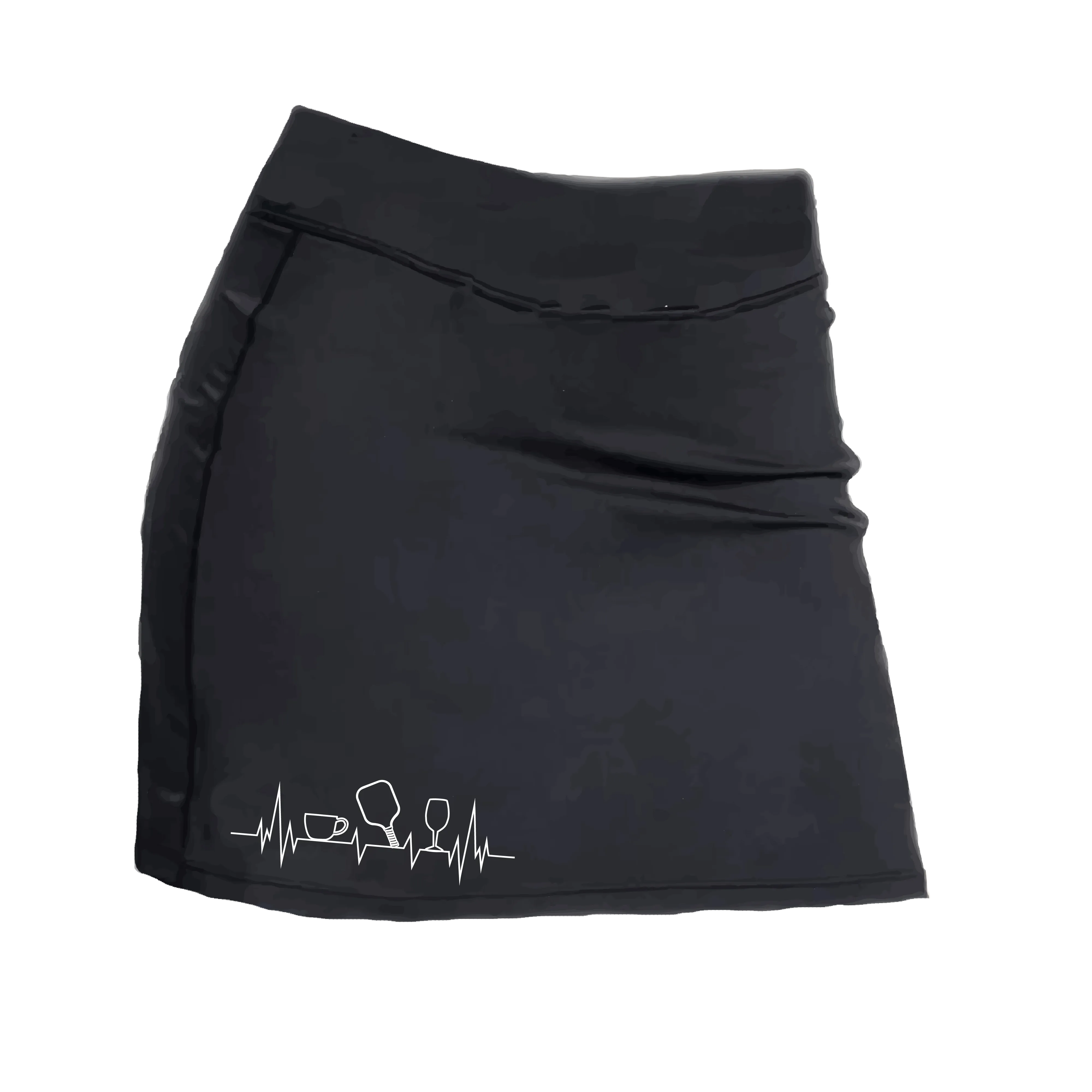 Coffee, Pickleball, Wine Heartbeat EKS | Women's Pickleball Skort