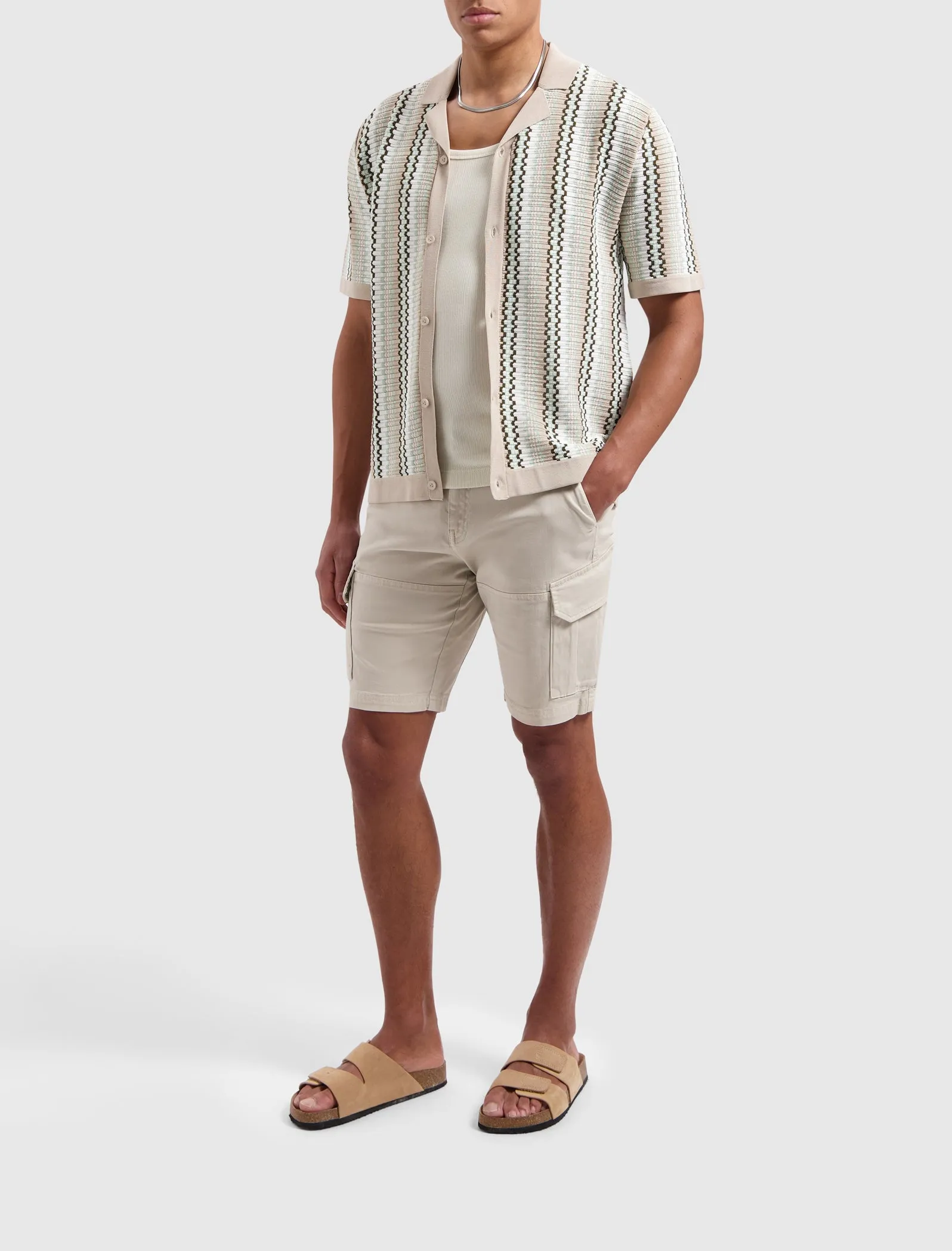 Garment Dye Cargo Shorts | Sand