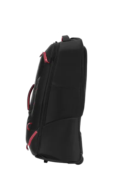 High Sierra - Composite V4 84cm Large RFID Wheeled Duffle With Backpack Straps - Black/Red