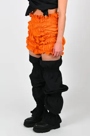 KATALYST 'Shirred' Bike Shorts In Pumpkin