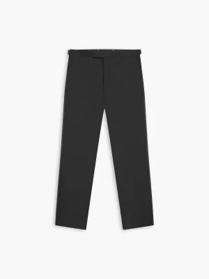 Nicholas Slim Fit Black Wool Mohair Dinner Trousers