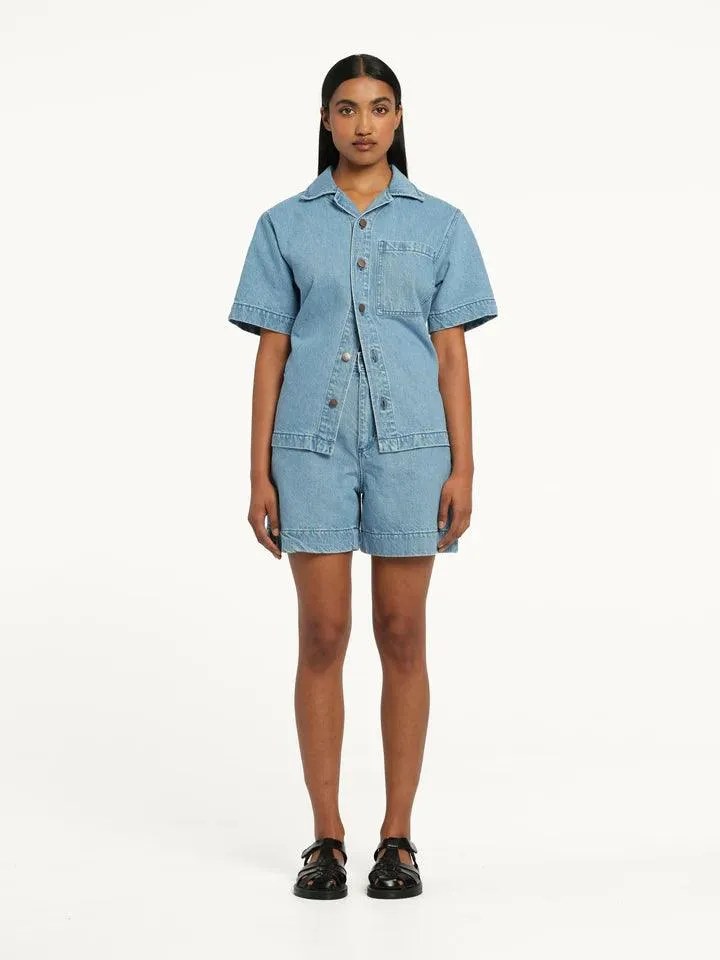 Nobody Denim Sophie Drawcord Short in Saunter