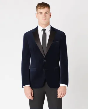 Slim Fit Velvet Jacket