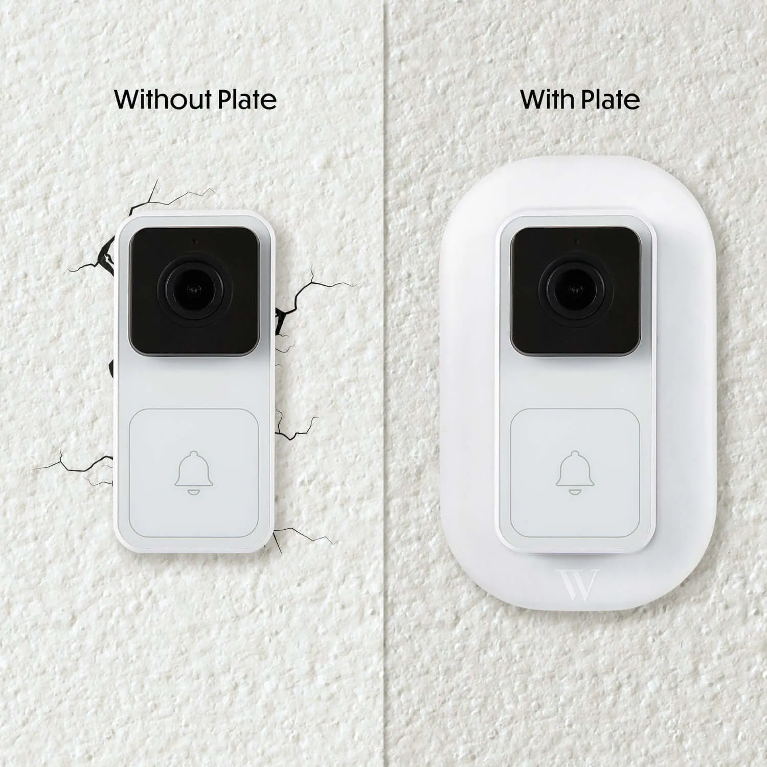 Wasserstein Wall Plate for Wyze Video Doorbell | Weather-resistant