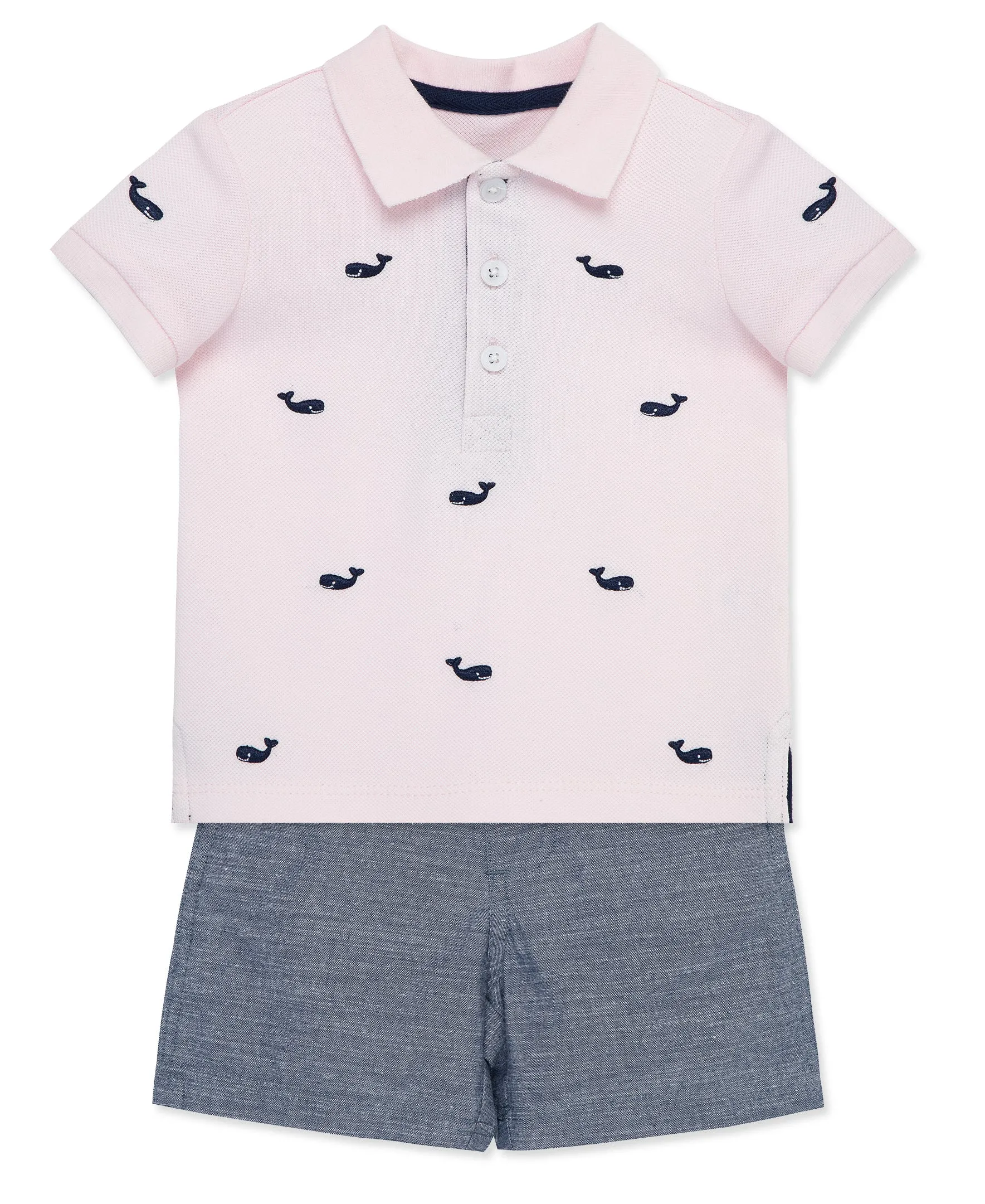 Whale Polo Toddler Short Set (2T-4T)